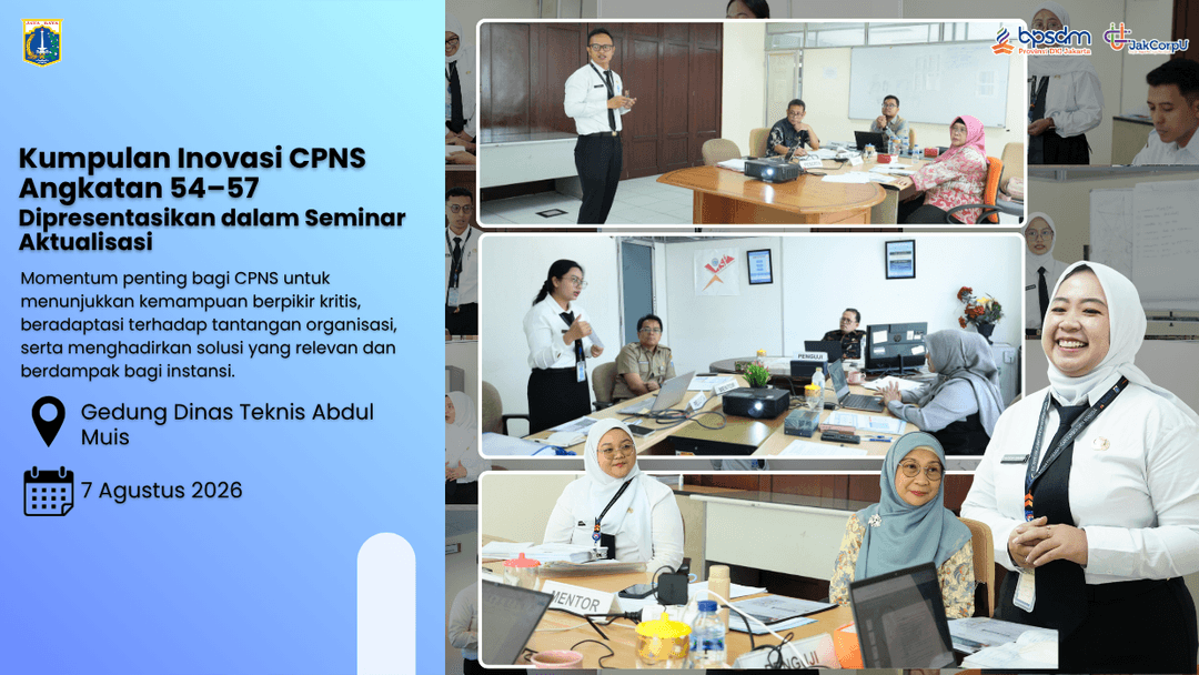 Kumpulan Inovasi CPNS Angkatan 54–57 Dipresentasikan dalam Seminar Aktualisasi